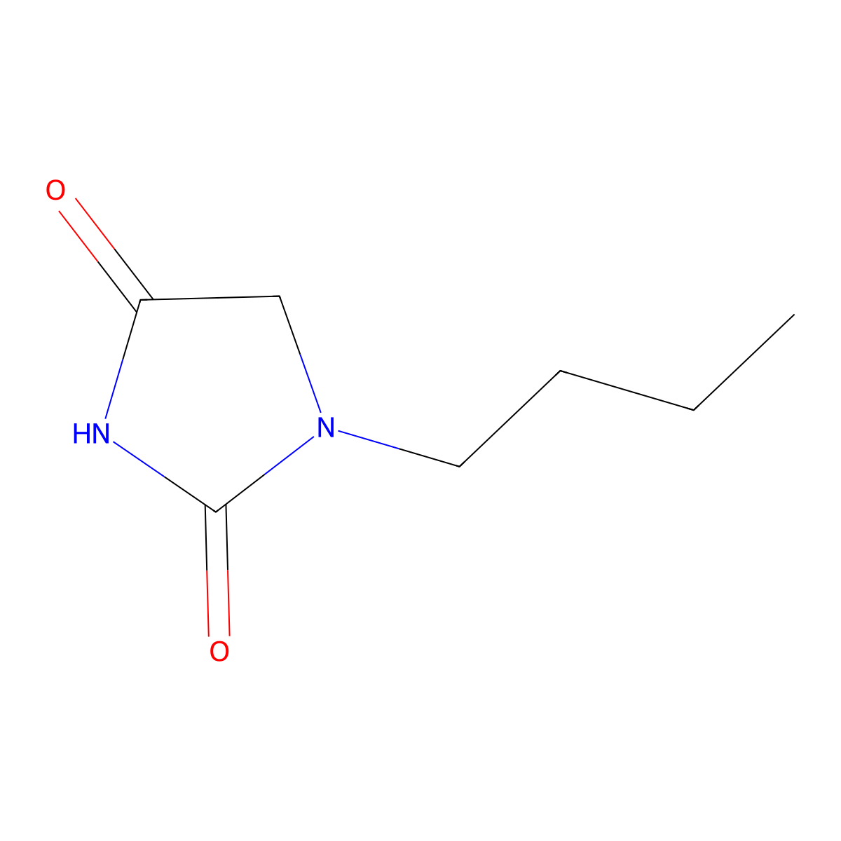 1-Butylimidazolidine-2,4-dione molecular structure, CAS 33599-32-5