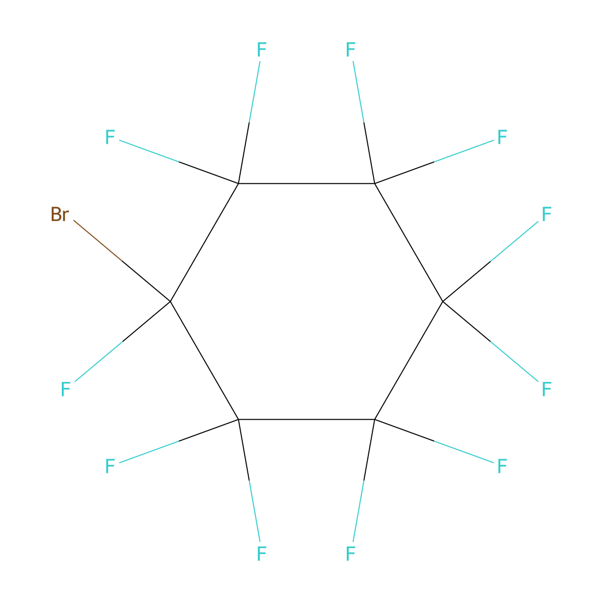 1-Bromoundecafluorocyclohexane molecular structure, CAS 336-13-0