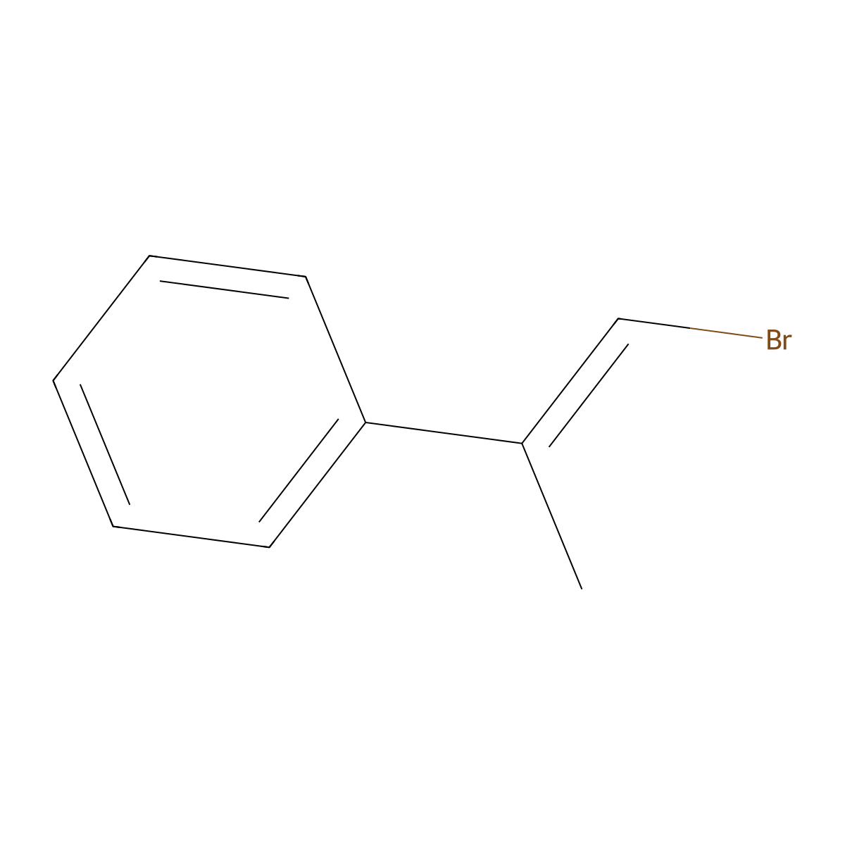 1-Bromoprop-1-en-2-ylbenzene molecular structure, CAS 3360-53-0