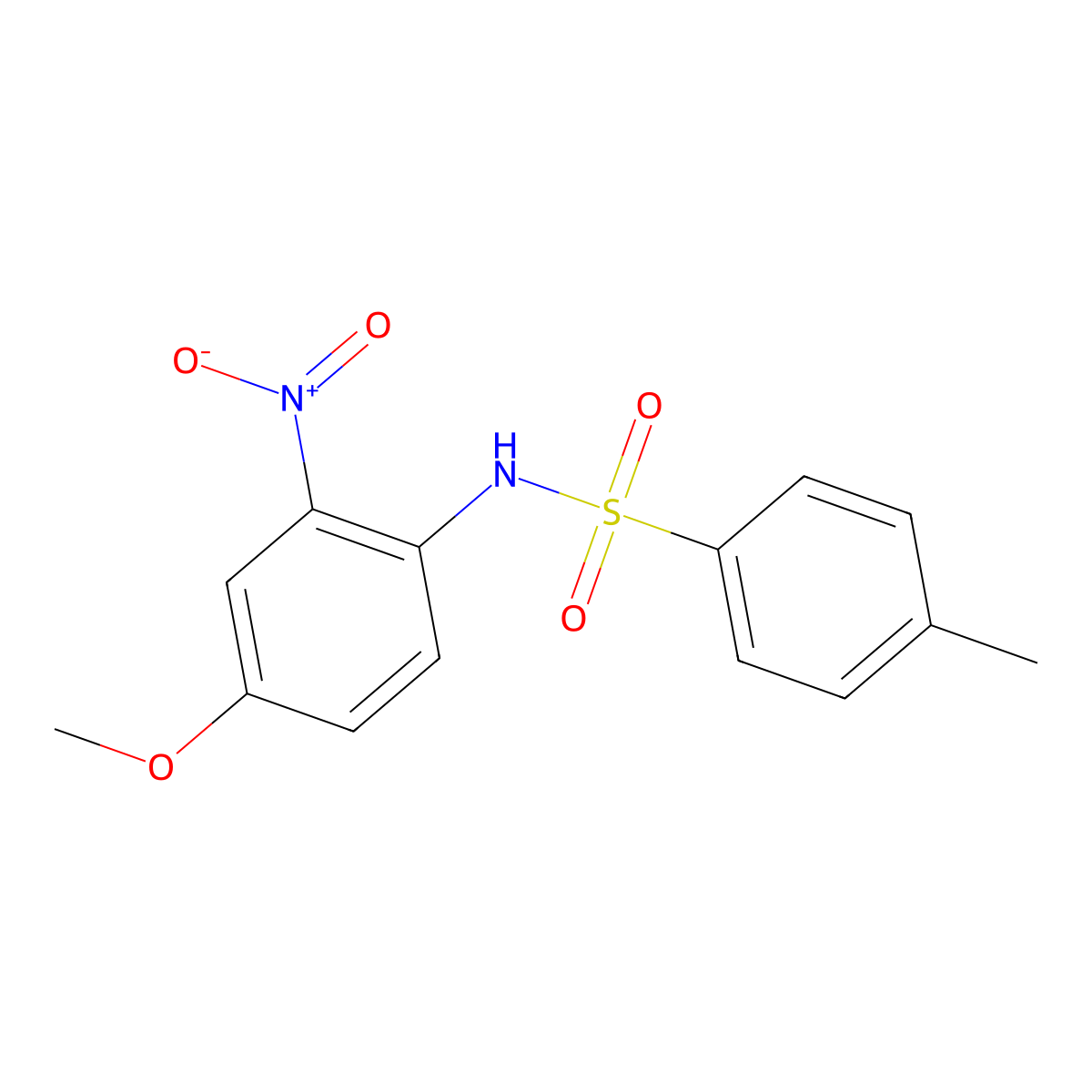 N-(4-Methoxy-2-nitrophenyl)-4-methylbenzenesulfonamide molecular structure, CAS 3360-81-4