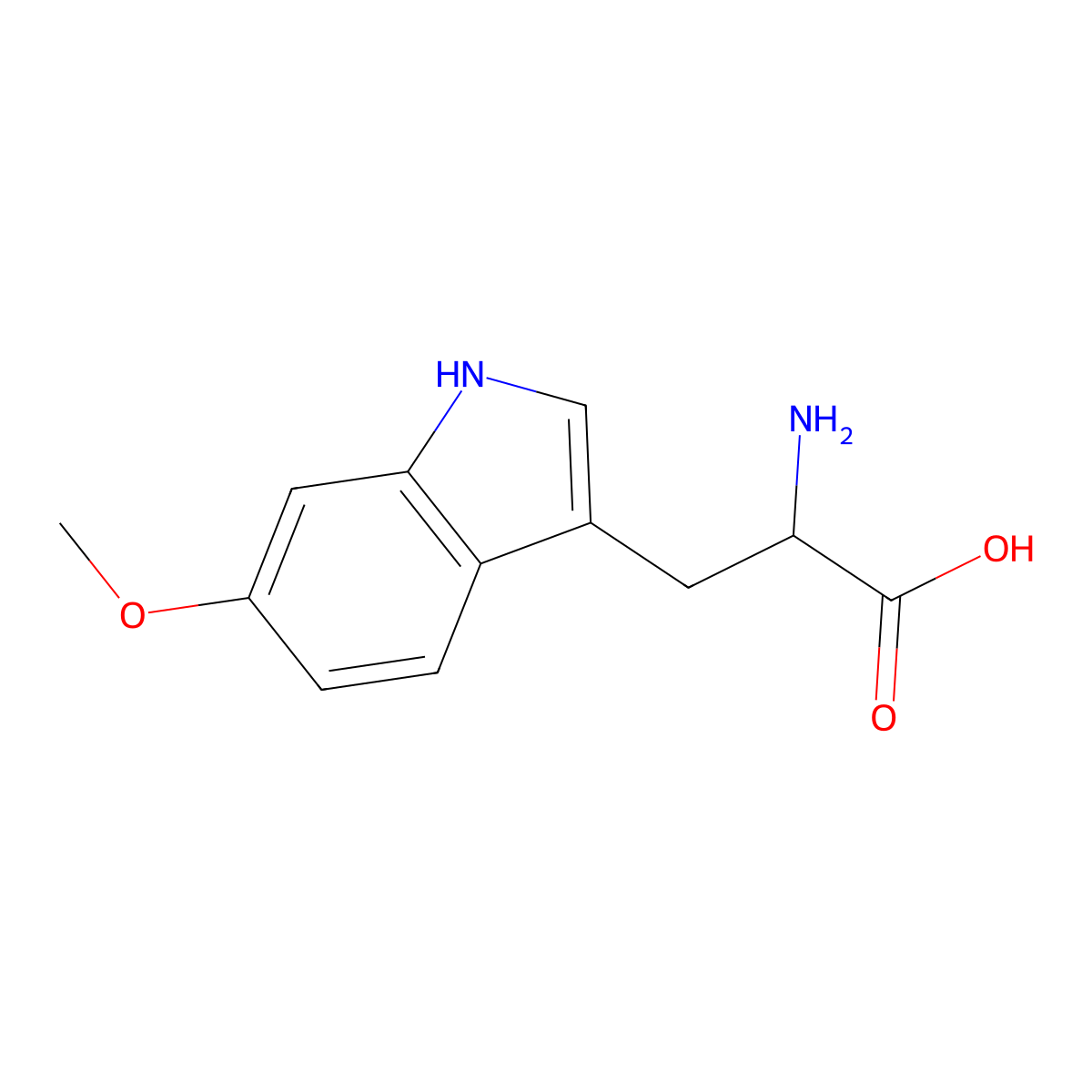 6-Methoxytryptophan molecular structure, CAS 33600-67-8