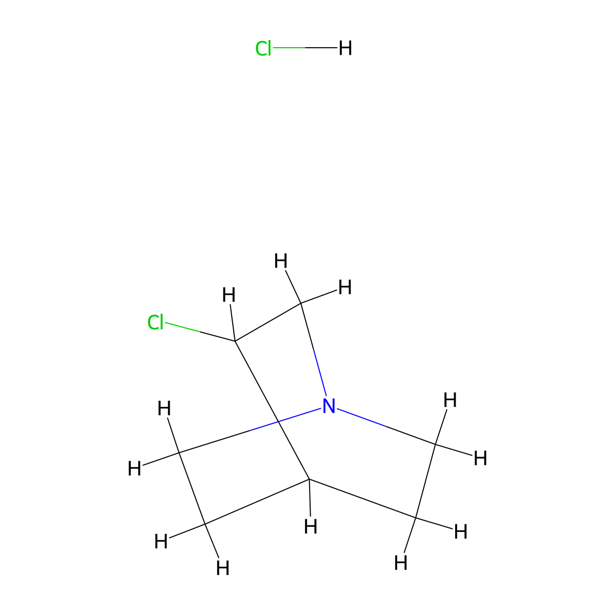 3-Chloroquinuclidine hydrochloride molecular structure, CAS 33601-77-3