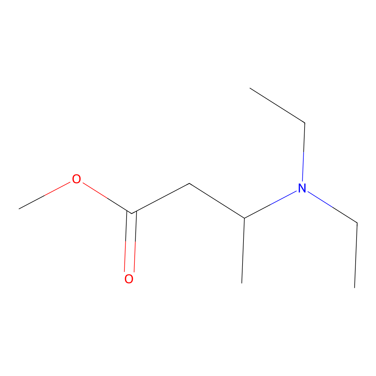 Methyl 3-(diethylamino)butanoate molecular structure, CAS 33611-41-5