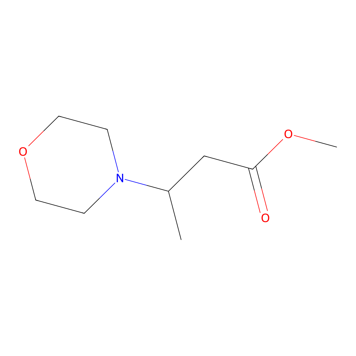 Methyl 3-Morpholinobutanoate molecular structure, CAS 33611-45-9