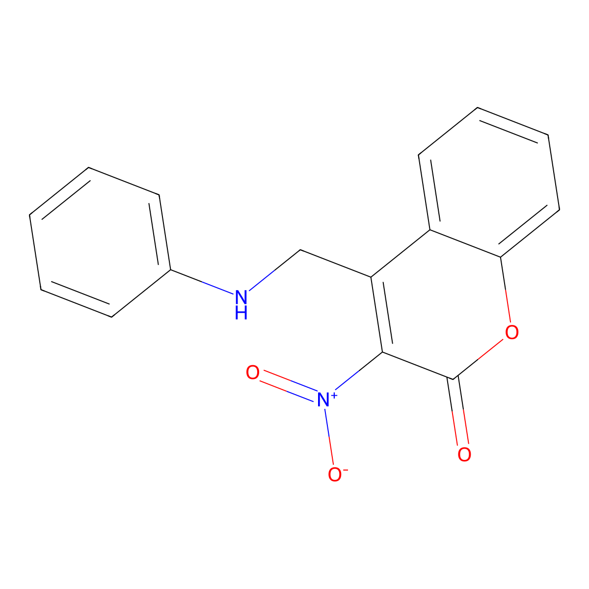 4-(Anilinomethyl)-3-nitrochromen-2-one molecular structure, CAS 336168-49-1