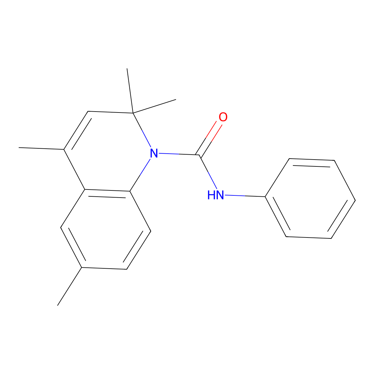 2,2,4,6-tetramethyl-N-phenylquinoline-1(2H)-carboxamide molecular structure, CAS 336176-69-3