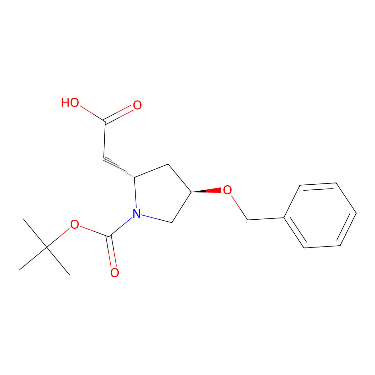 Boc-o-benzyl-l-beta-homohydroxyproline molecular structure, CAS 336182-08-2