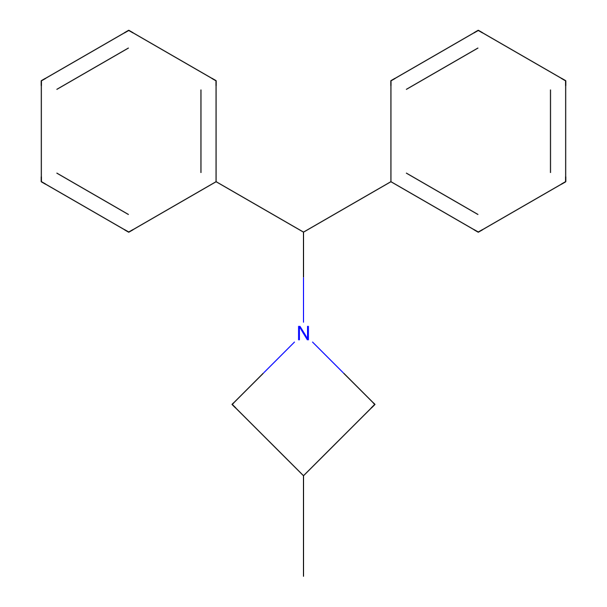 1-(Diphenylmethyl)-3-methylazetidine molecular structure, CAS 336182-51-5