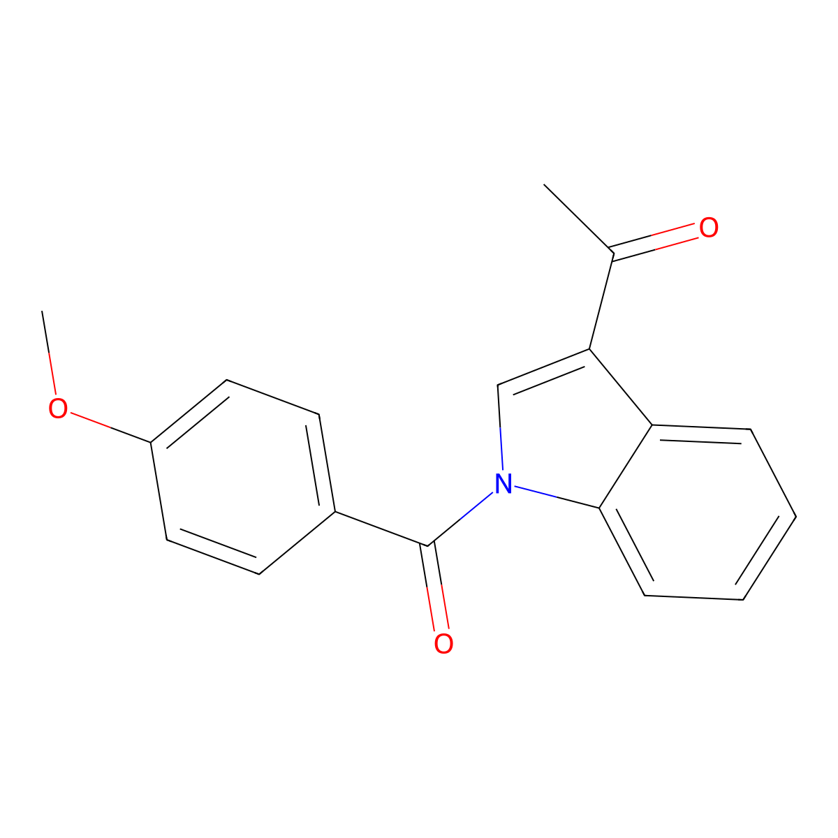 1-[1-(4-methoxybenzoyl)-1H-indol-3-yl]-1-ethanone molecular structure, CAS 336188-02-4
