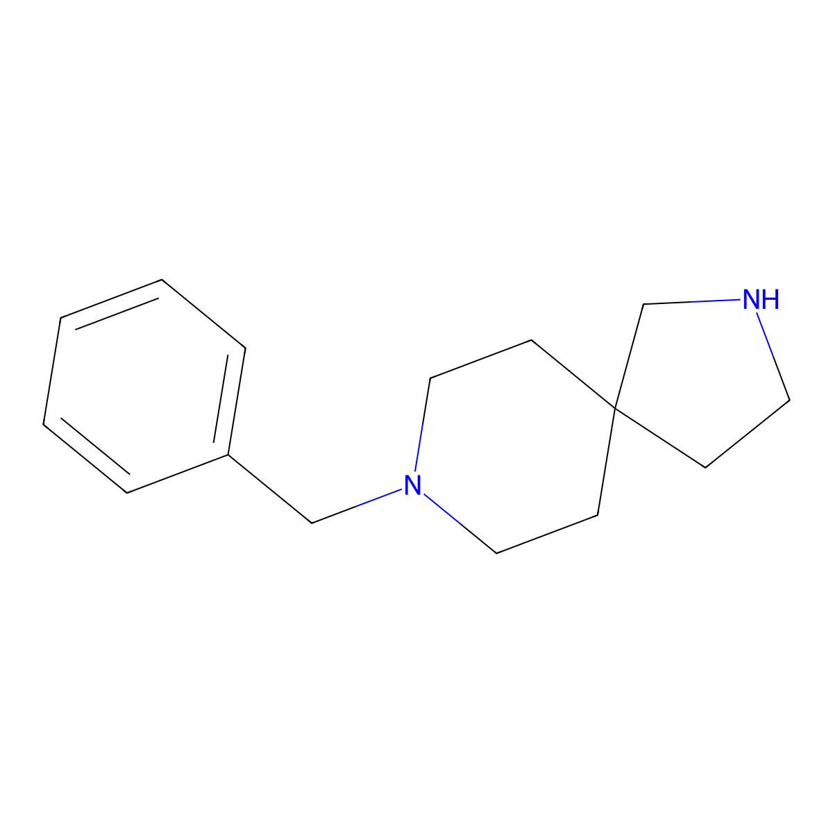 8-Benzyl-2,8-diazaspiro(4.5)decane molecular structure, CAS 336191-15-2