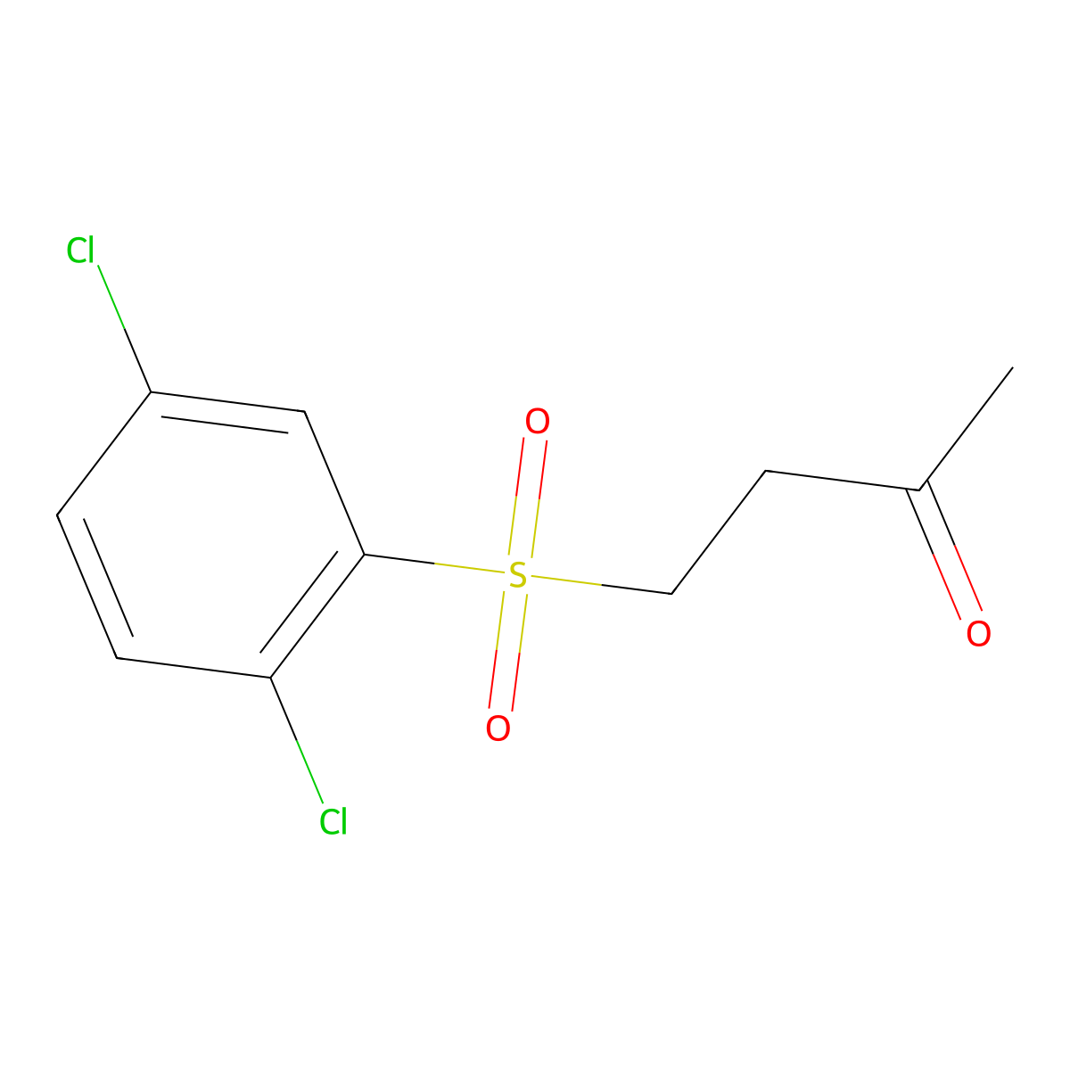 4-[(2,5-Dichlorophenyl)sulfonyl]butan-2-one molecular structure, CAS 336195-37-0