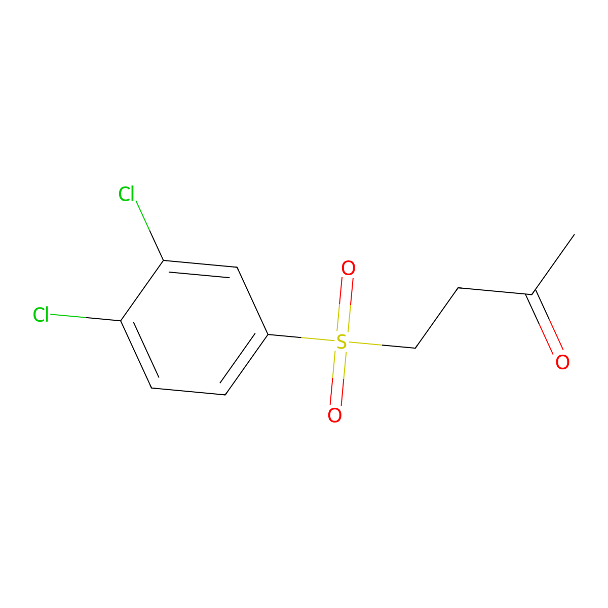 4-[(3,4-Dichlorophenyl)sulfonyl]butan-2-one molecular structure, CAS 336195-38-1