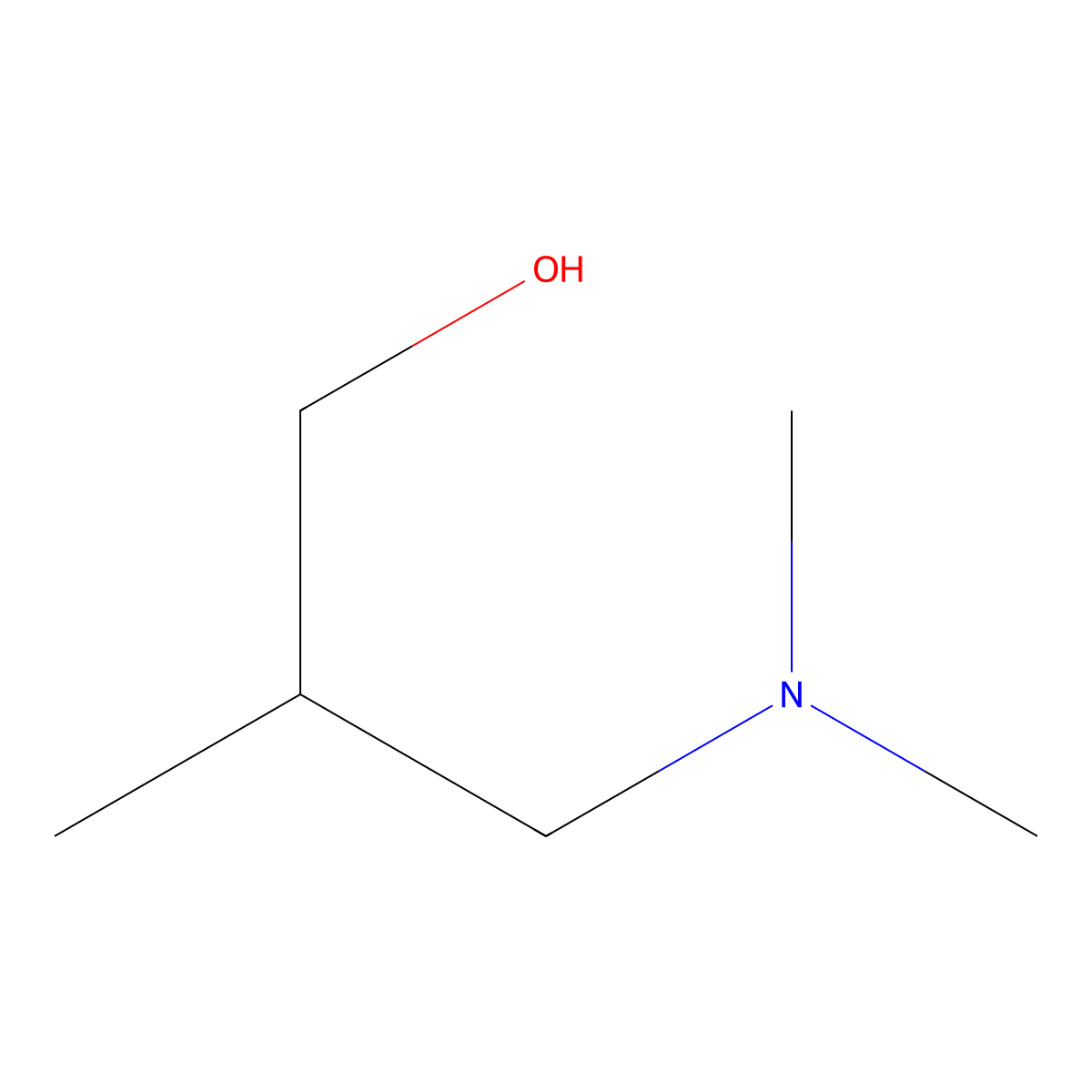 3-(Dimethylamino)-2-methyl-1-propanol molecular structure, CAS 33622-41-2