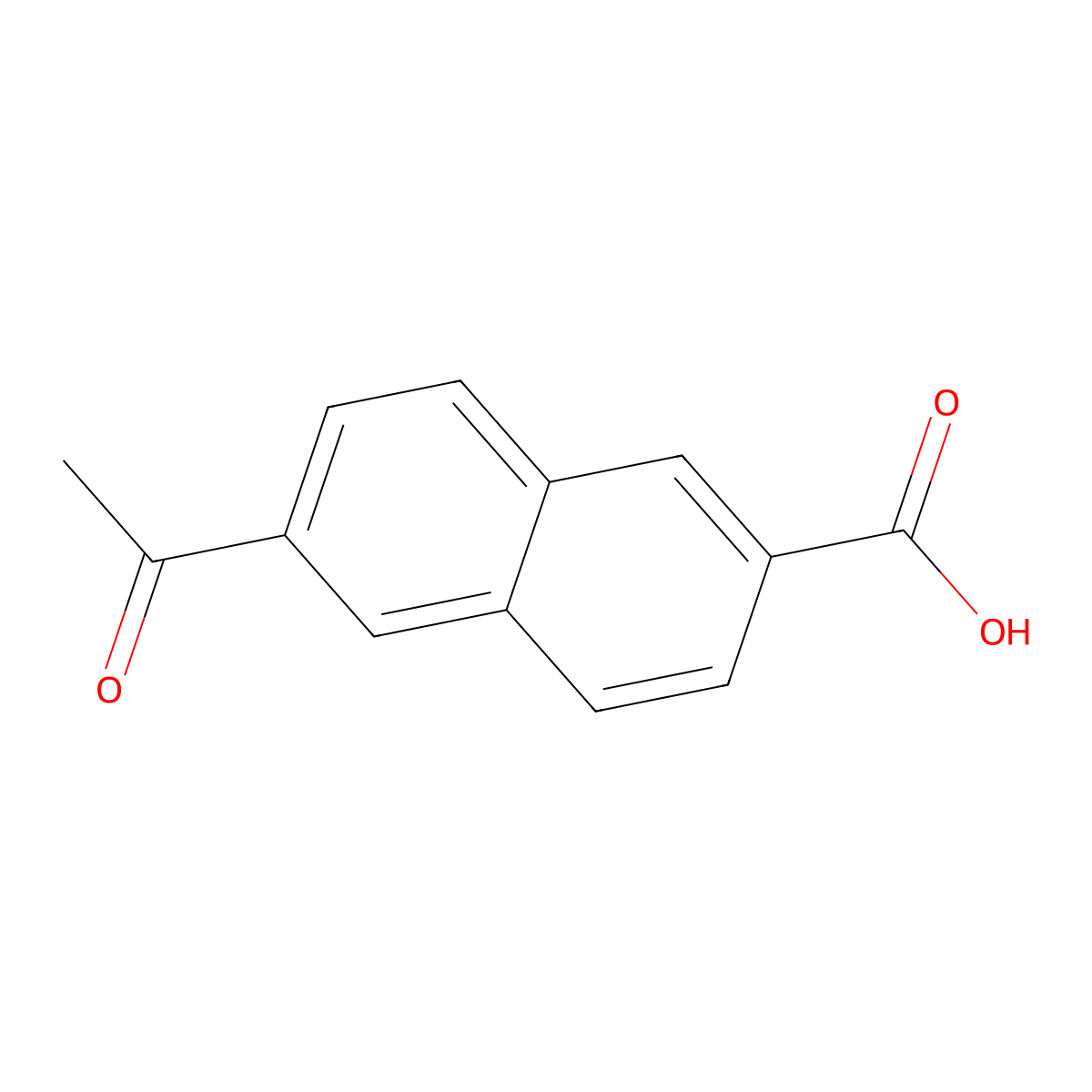 6-Acetyl-2-naphthoic acid molecular structure, CAS 33627-01-9