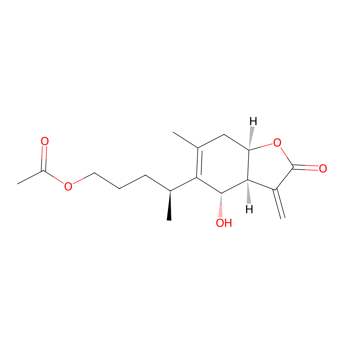 Inulicin molecular structure, CAS 33627-41-7