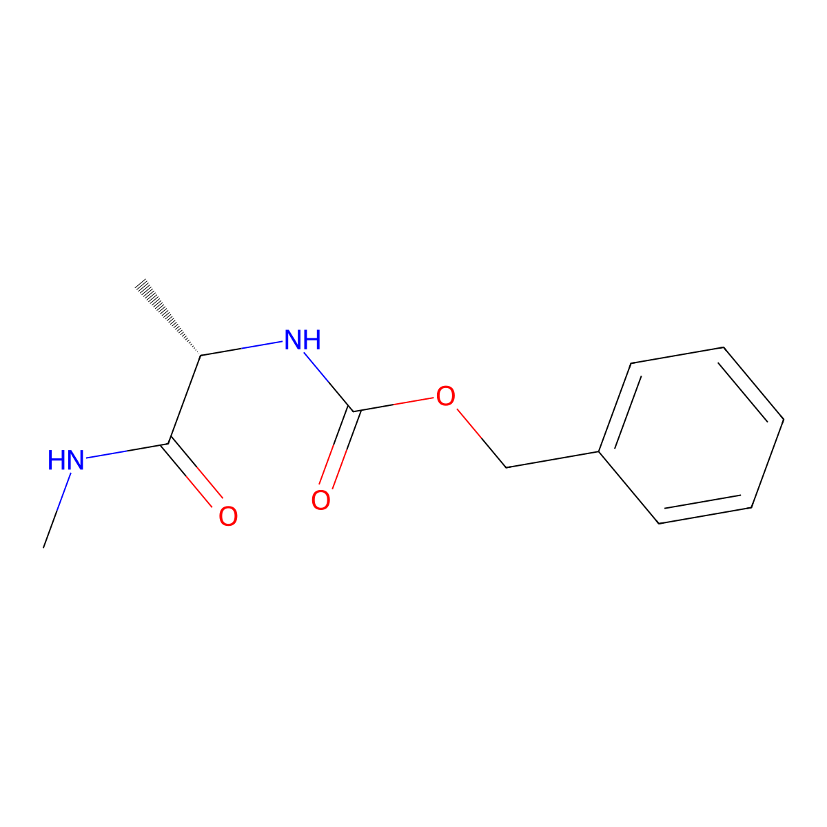 Methyl Z-L-Alaninamide molecular structure, CAS 33628-84-1