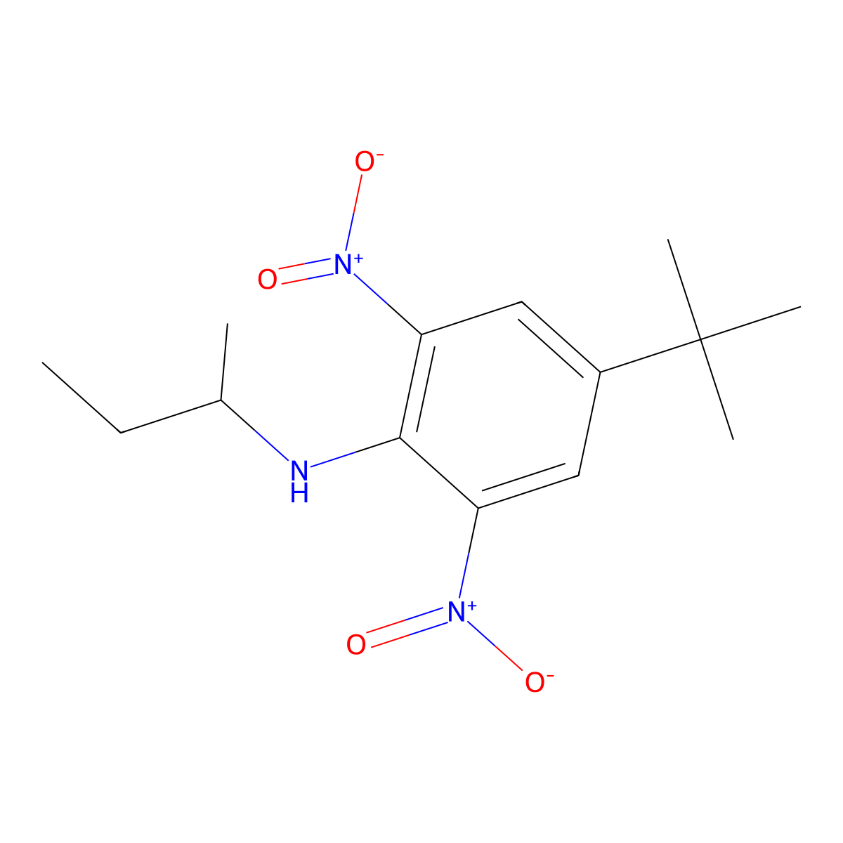 Butralin molecular structure, CAS 33629-47-9