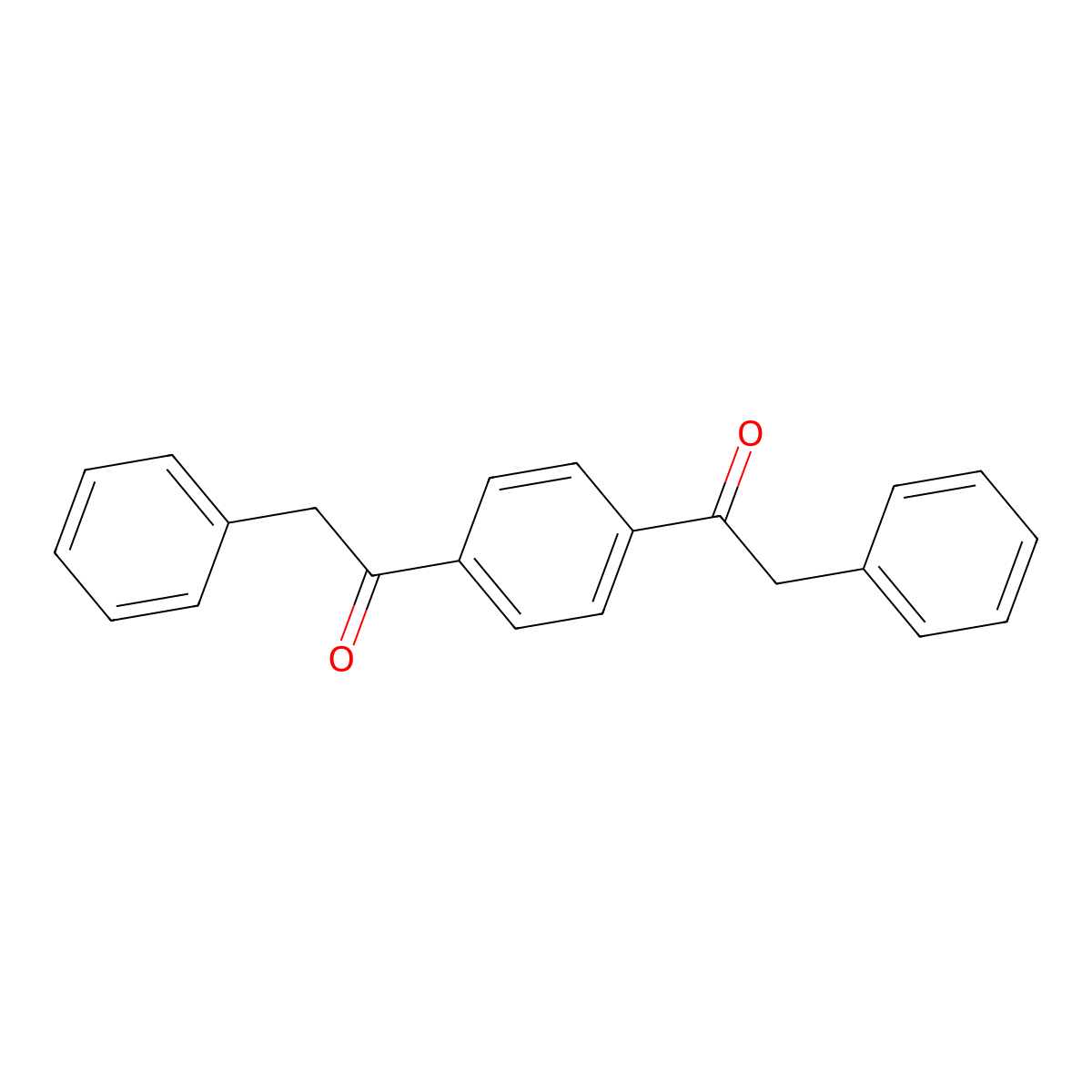2-Phenyl-1-[4-(2-phenylacetyl)phenyl]ethanone molecular structure, CAS 3363-92-6