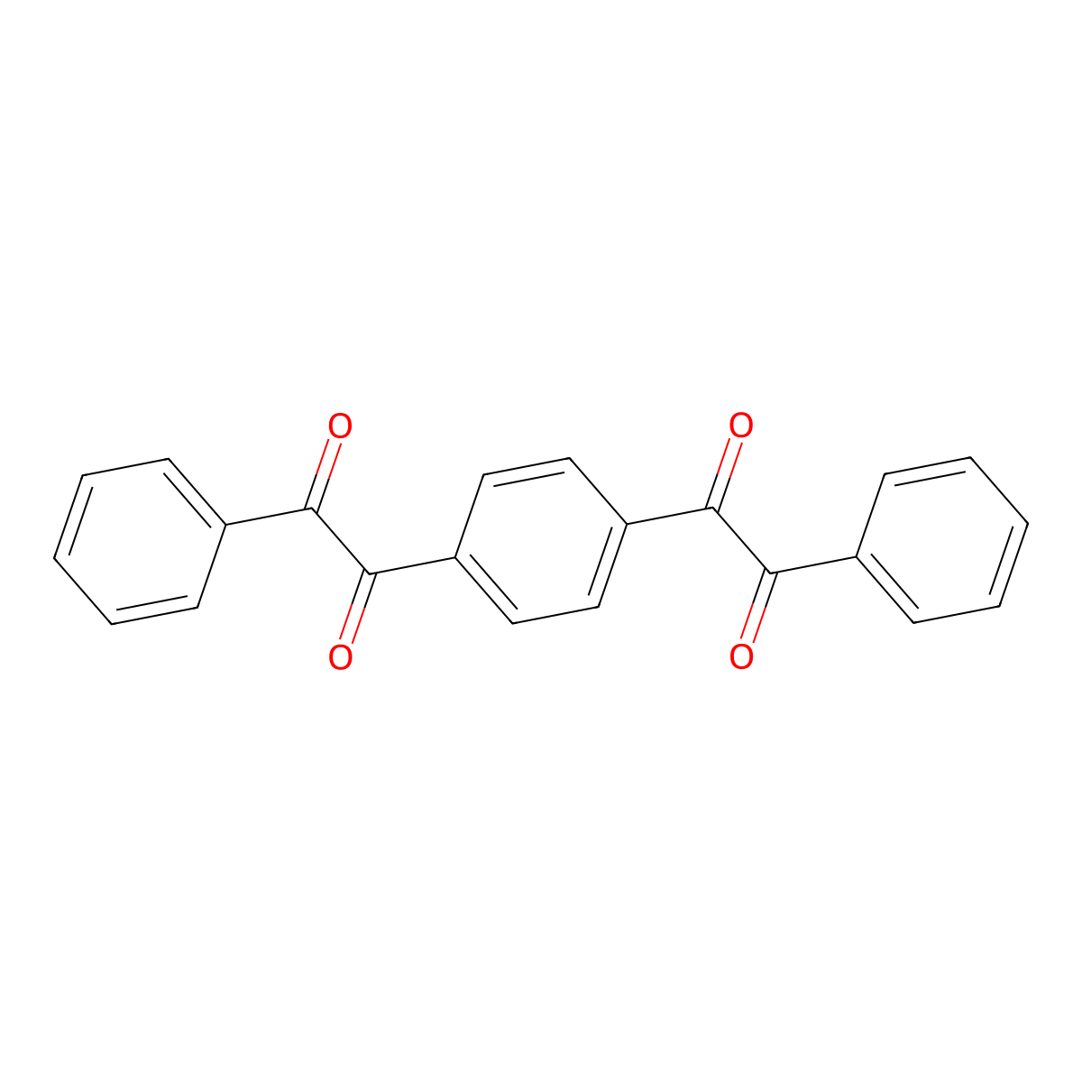 1,4-Bis(phenylglyoxaloyl)benzene molecular structure, CAS 3363-97-1