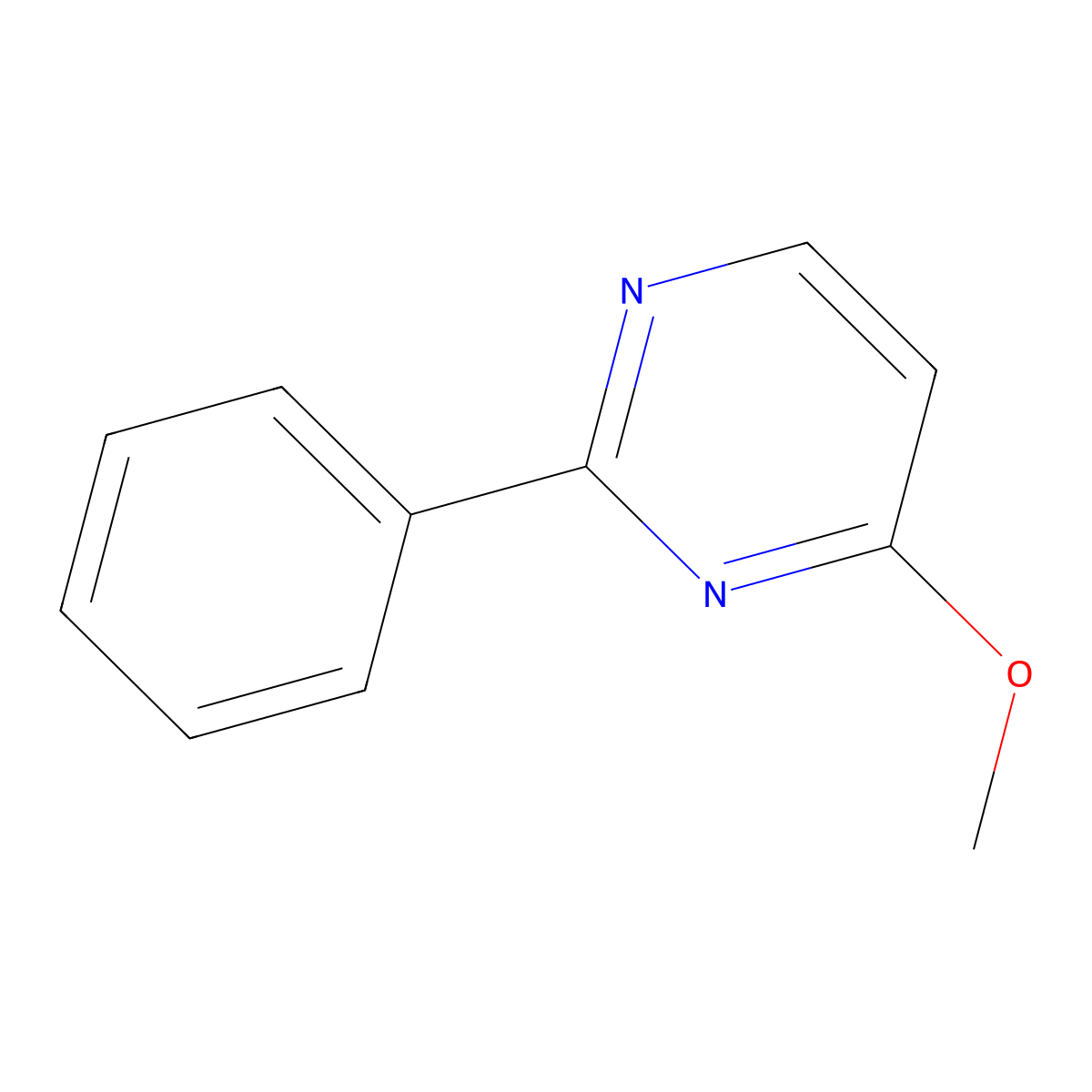4-Methoxy-2-phenylpyrimidine molecular structure, CAS 33630-20-5