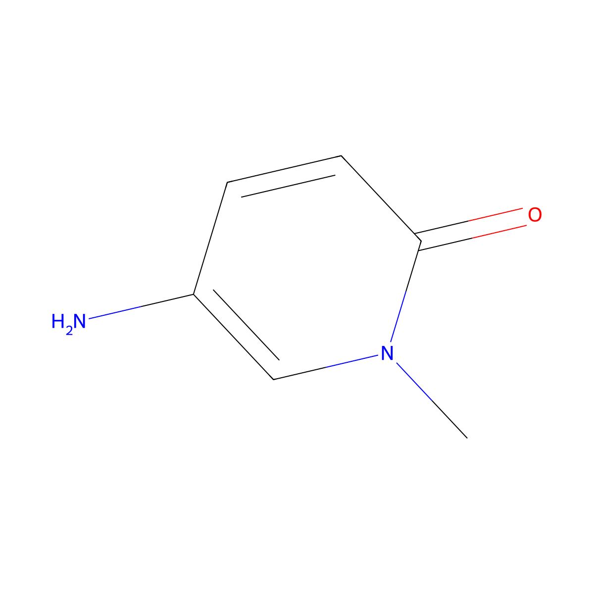 5-Amino-1-methyl-1,2-dihydropyridin-2-one molecular structure, CAS 33630-96-5