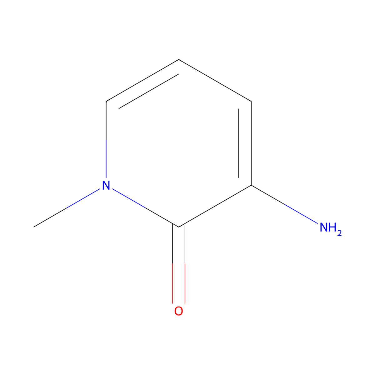 3-Amino-1-methyl-1,2-dihydropyridin-2-one molecular structure, CAS 33631-01-5