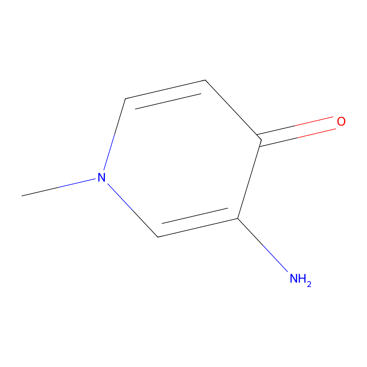 3-Amino-1-methyl-4(1H)-pyridinone molecular structure, CAS 33631-10-6