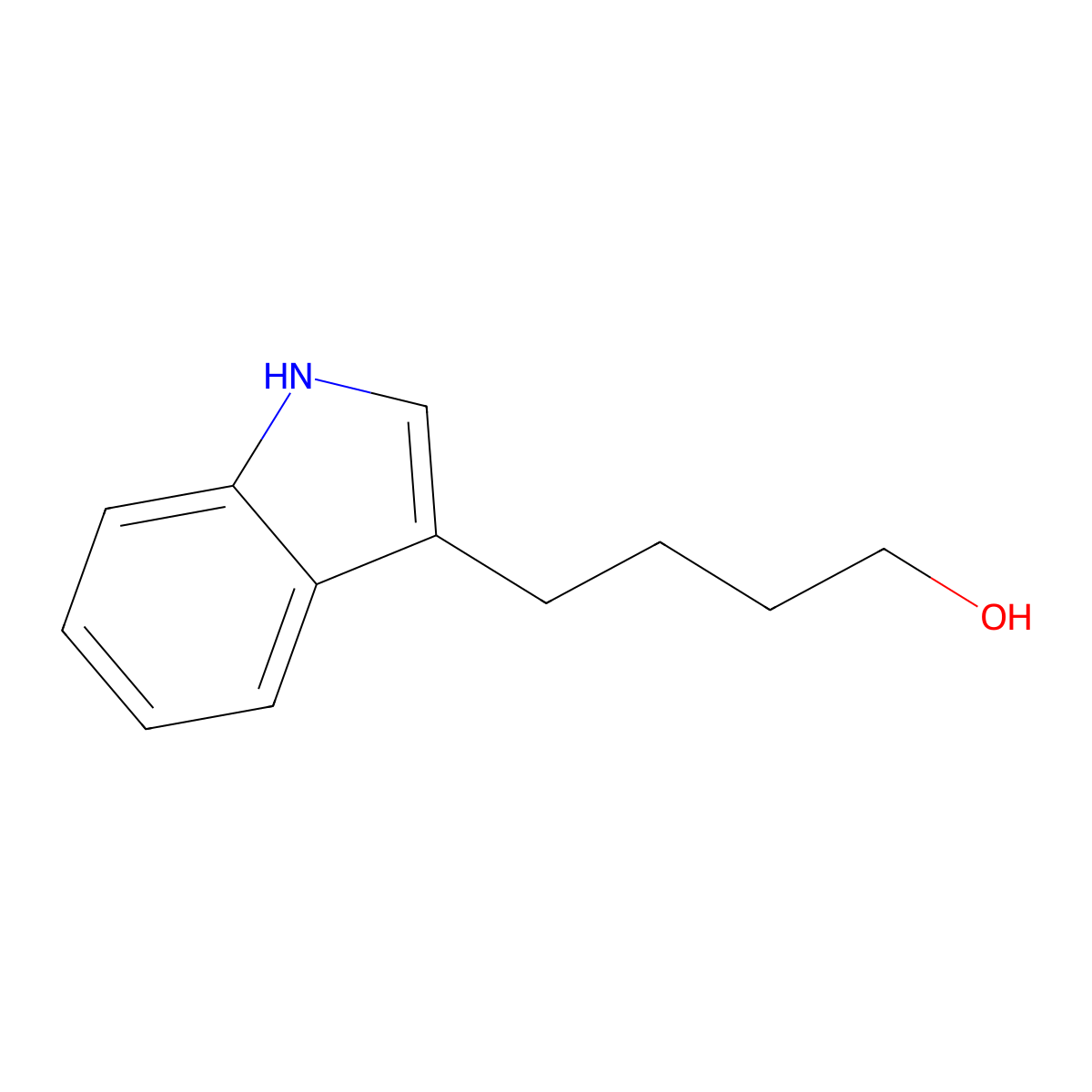 4-(1H-indol-3-yl)butan-1-ol molecular structure, CAS 3364-37-2