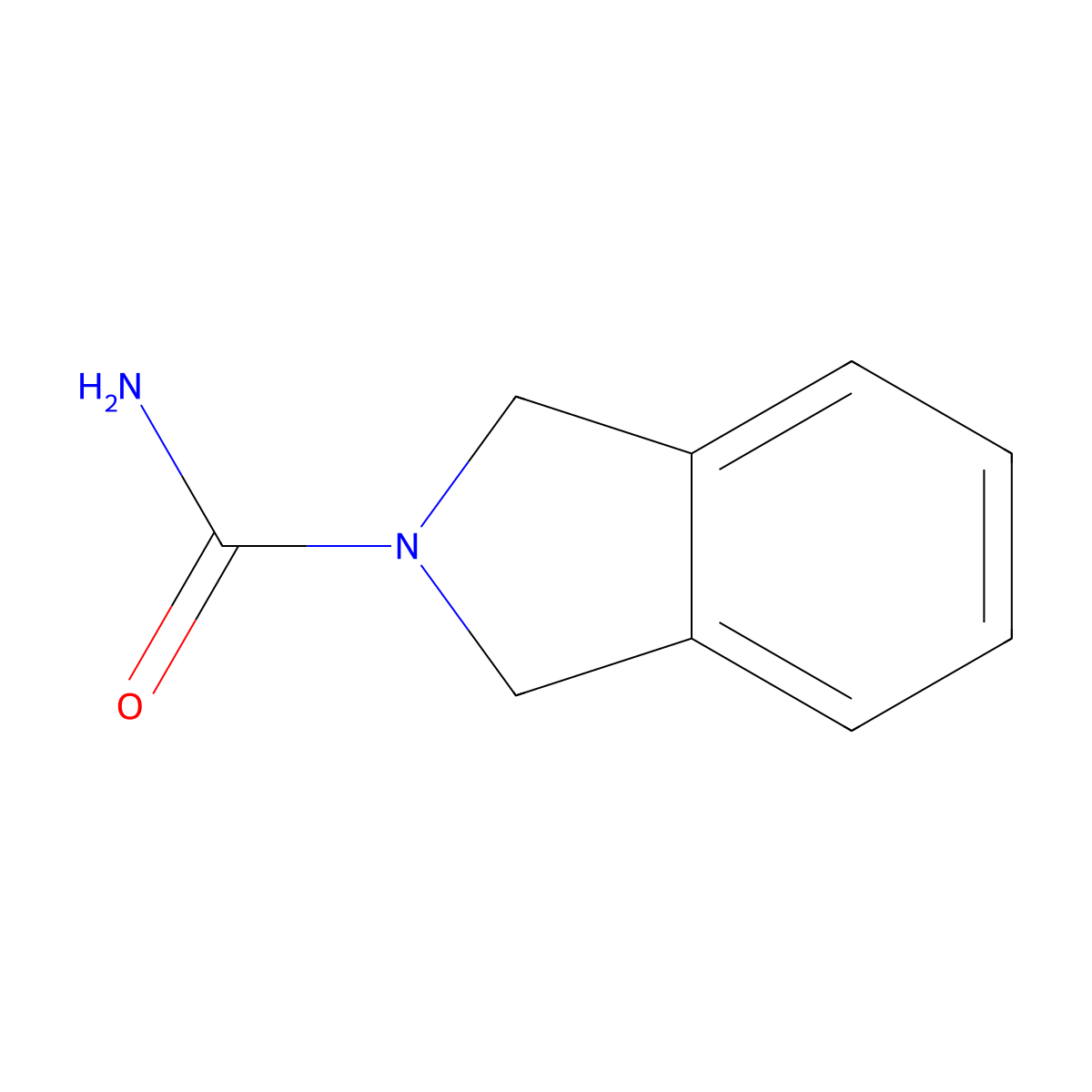 Isoindoline-2-carboxamide molecular structure, CAS 3364-57-6