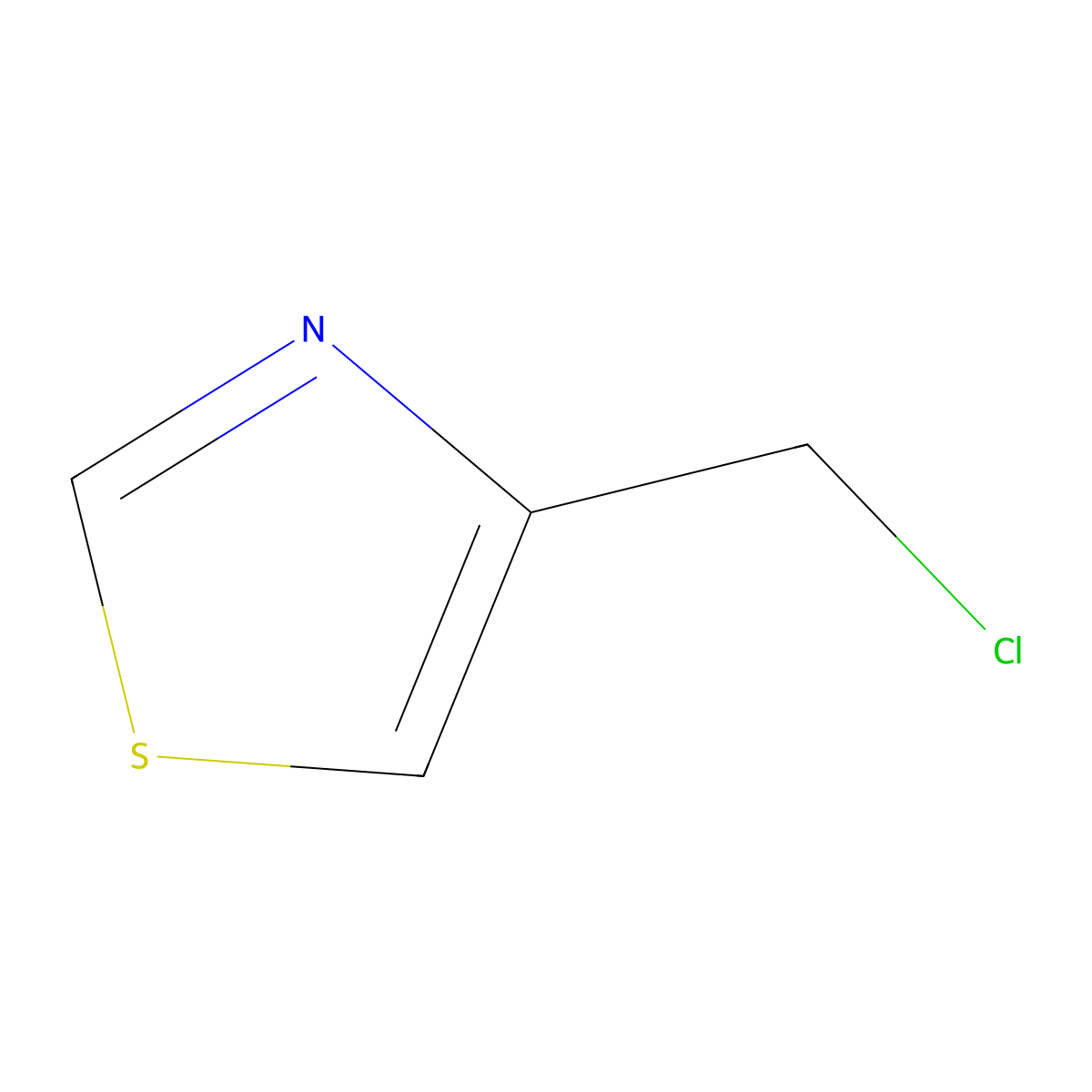 4-(Chloromethyl)-1,3-thiazole molecular structure, CAS 3364-76-9