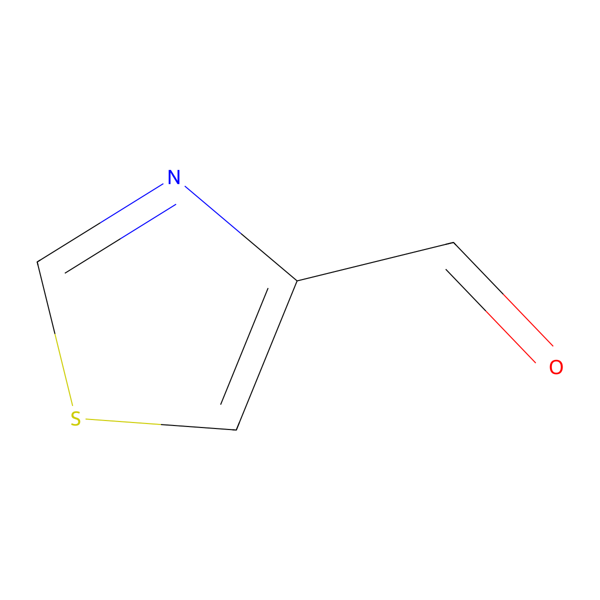 Thiazole-4-carboxaldehyde molecular structure, CAS 3364-80-5
