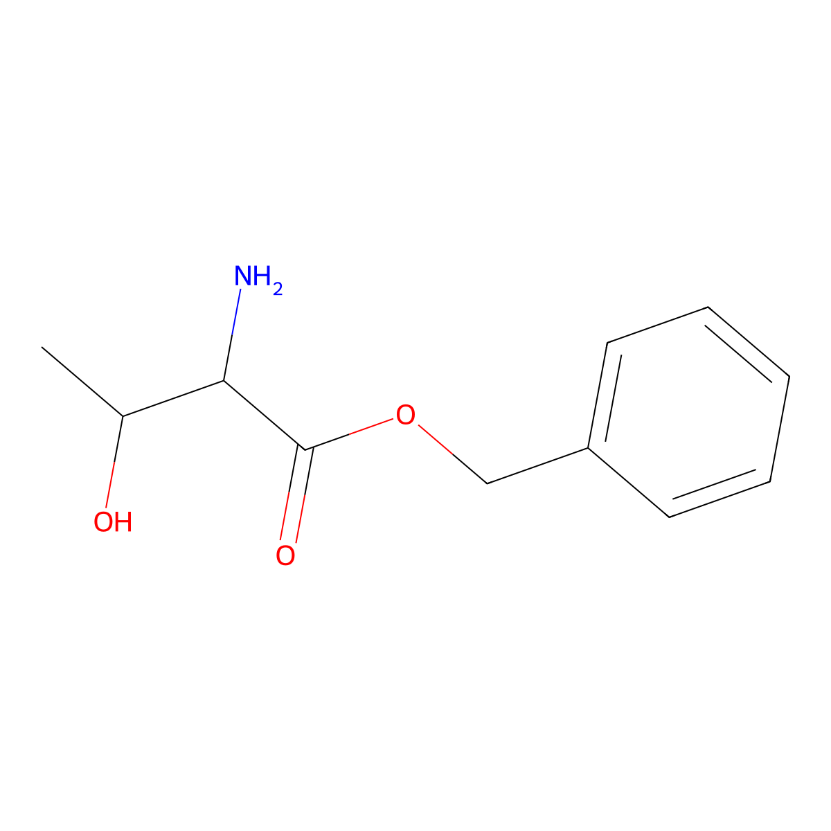Benzyl L-threoninate molecular structure, CAS 33640-67-4