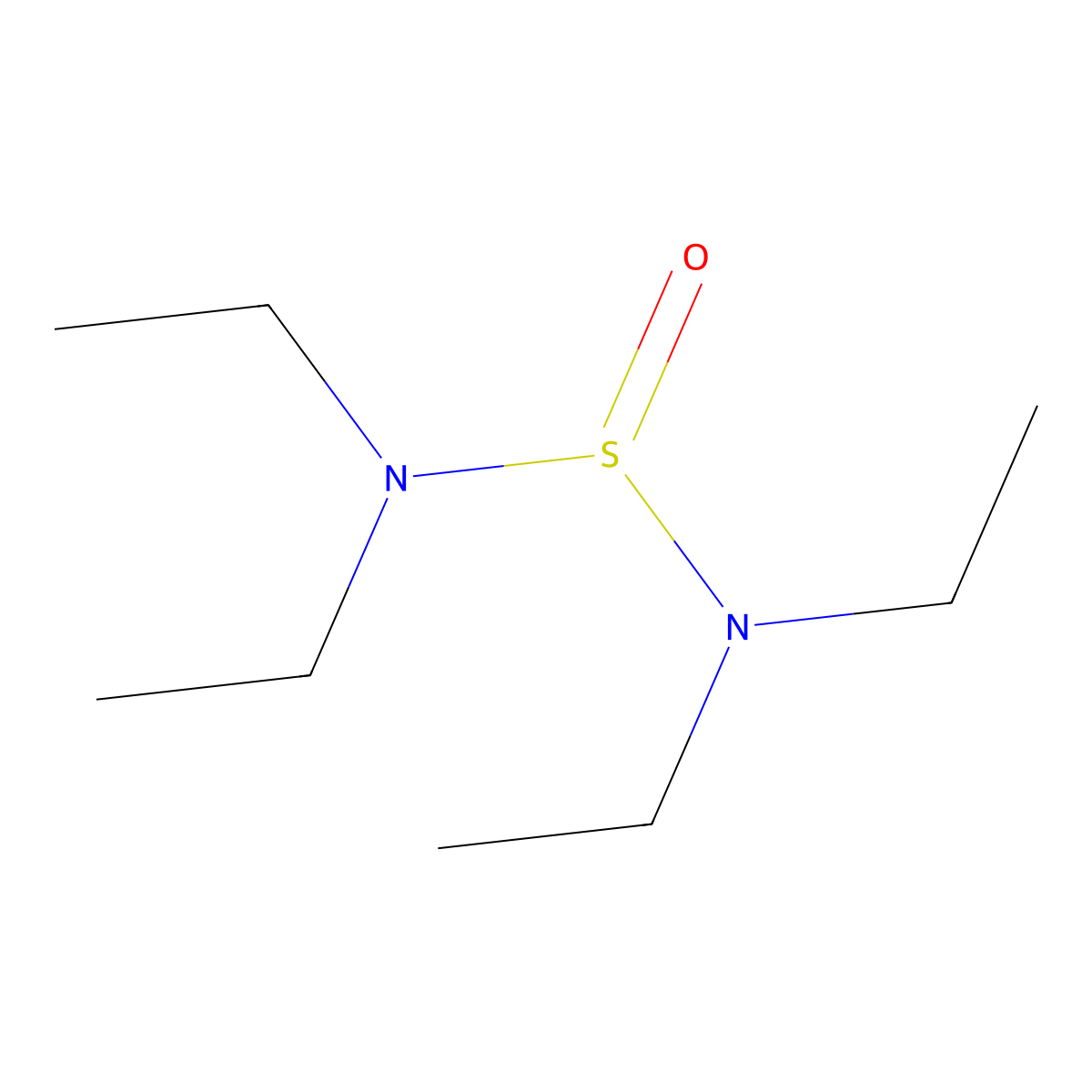 Sulphinylbis(diethylamide) molecular structure, CAS 33641-61-1