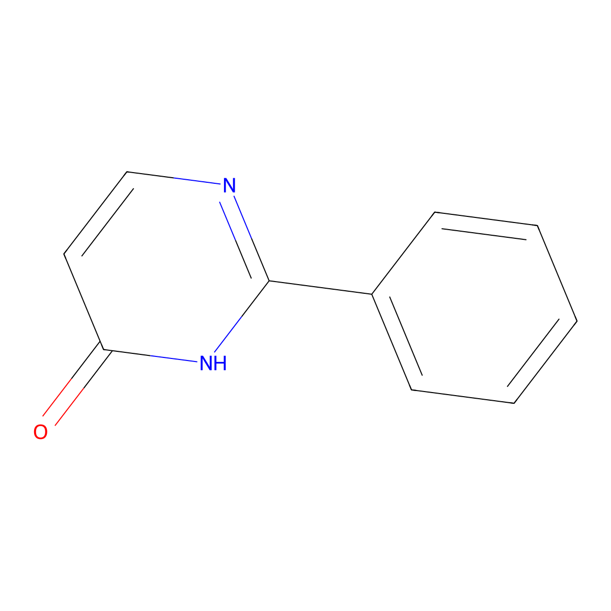 2-Phenylpyrimidin-4-ol molecular structure, CAS 33643-94-6