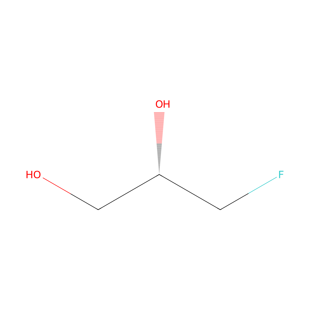 (2S)-3-Fluoro-1,2-propanediol molecular structure, CAS 33644-25-6