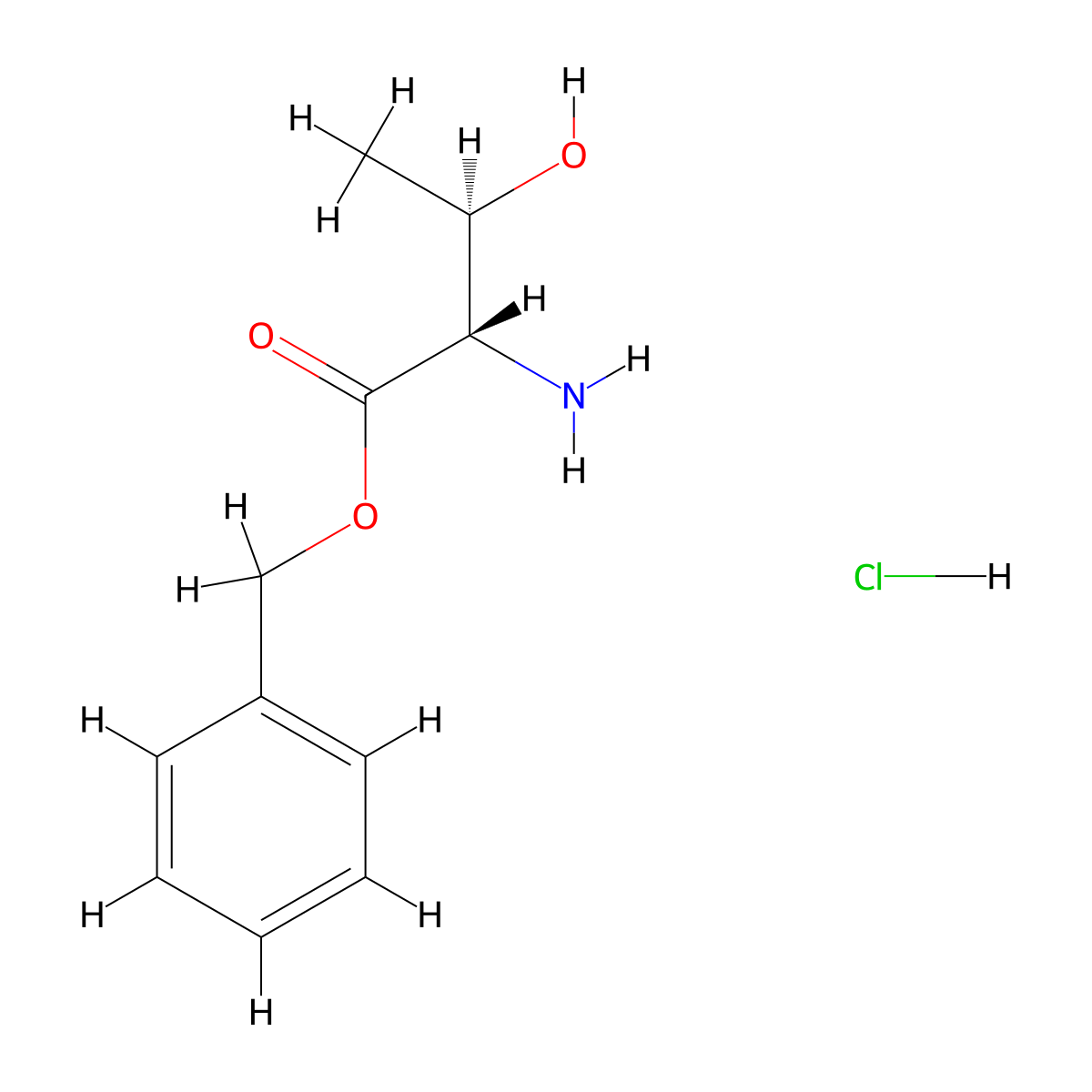 Benzyl L-threoninate--hydrogen chloride (1/1) molecular structure, CAS 33645-24-8