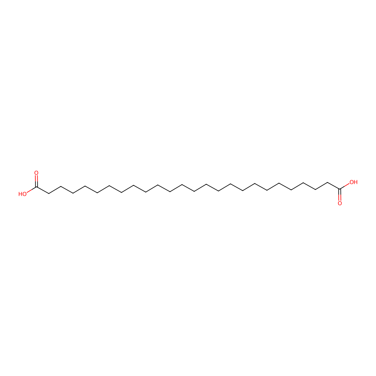 Hexacosanedioic acid molecular structure, CAS 3365-67-1