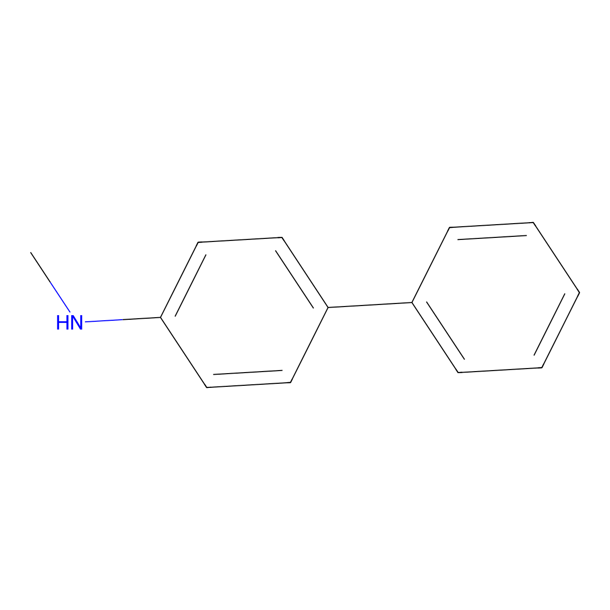 4-Biphenylamine, N-methyl- molecular structure, CAS 3365-81-9