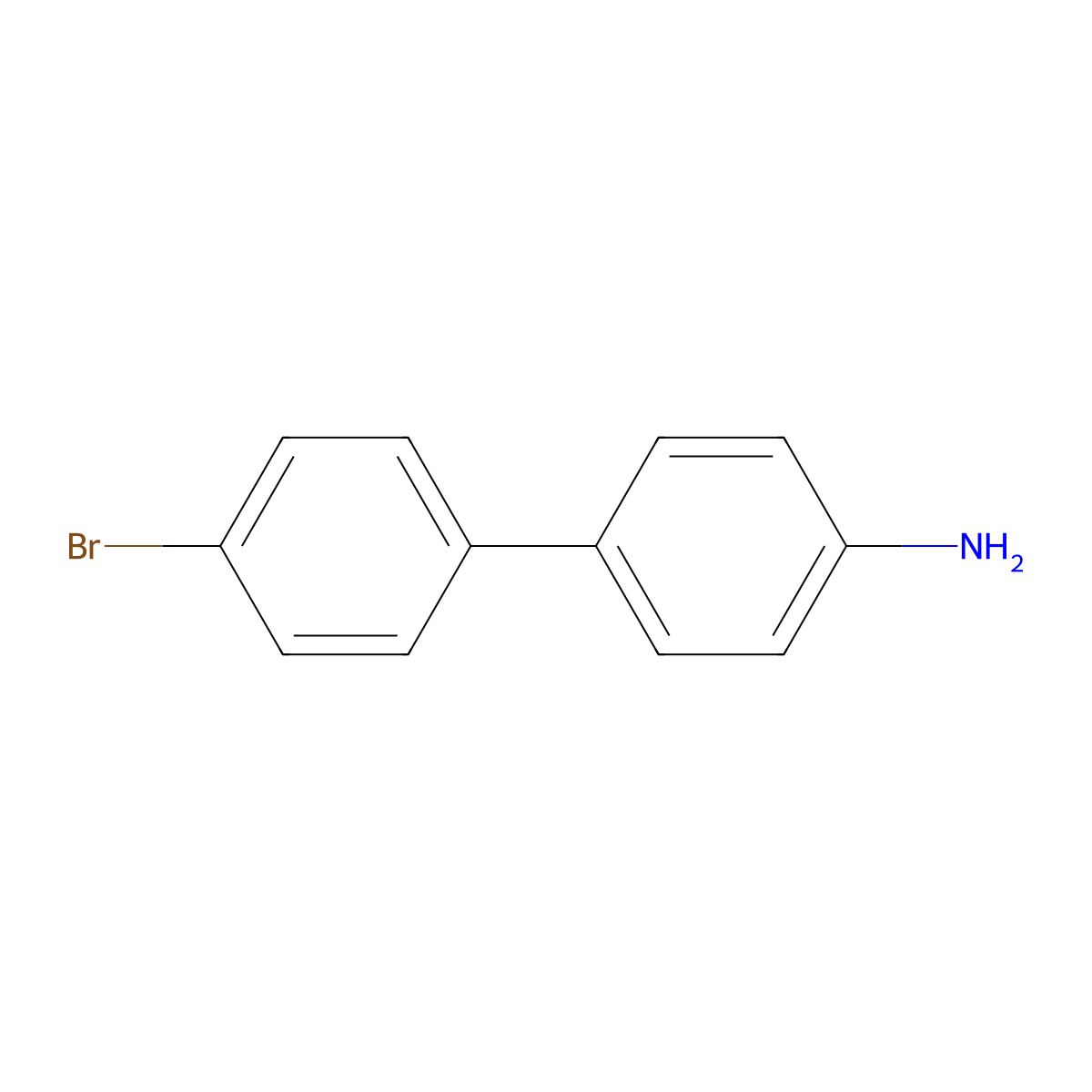 4'-Bromo-[1,1'-biphenyl]-4-amine molecular structure, CAS 3365-82-0