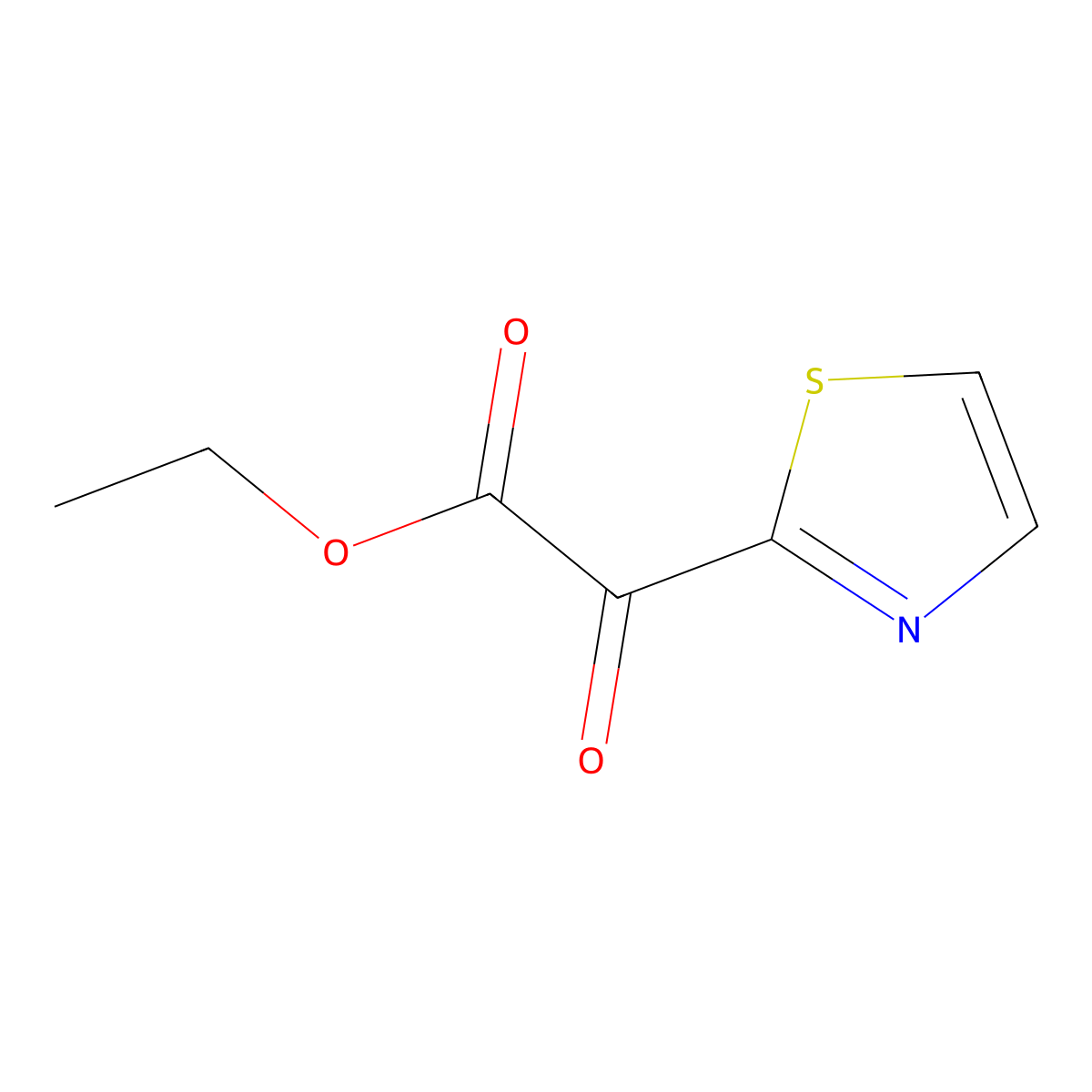 Ethyl 2-oxo-2-(thiazol-2-yl)acetate molecular structure, CAS 33656-63-2