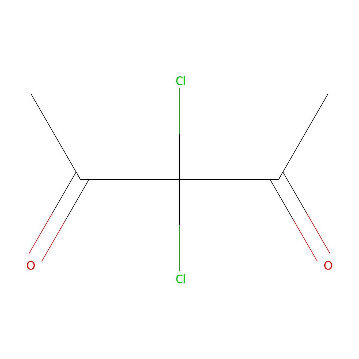 3,3-Dichloro-2,4-pentanedione molecular structure, CAS 33657-50-0