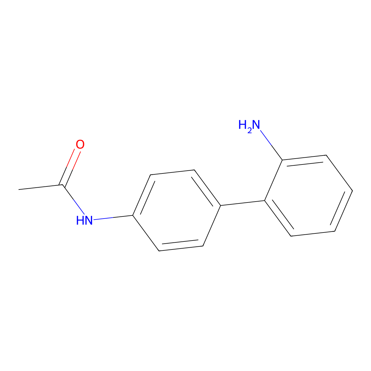 N-(2'-Amino-biphenyl-4-yl)-acetamide molecular structure, CAS 3366-62-9