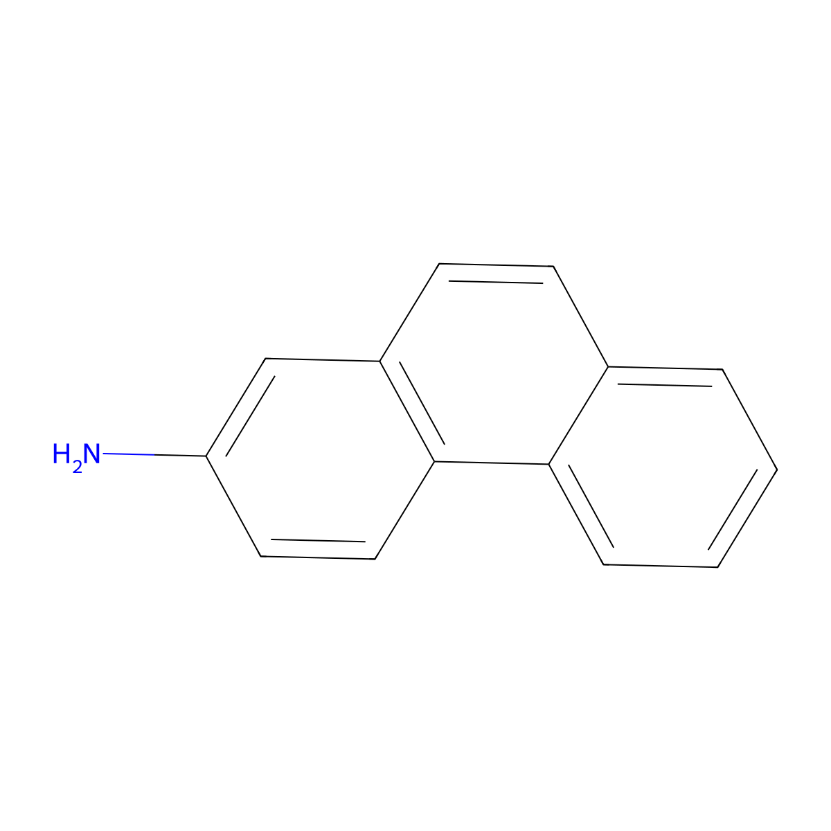 2-Phenanthrenamine molecular structure, CAS 3366-65-2