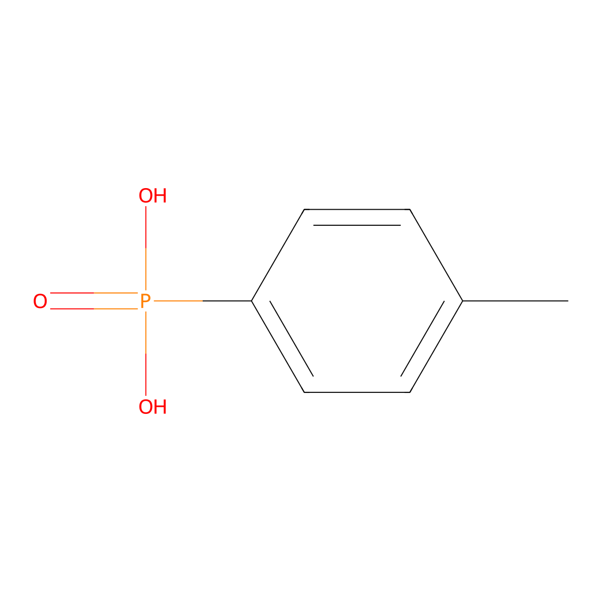 P-(4-Methylphenyl)phosphonic acid molecular structure, CAS 3366-72-1
