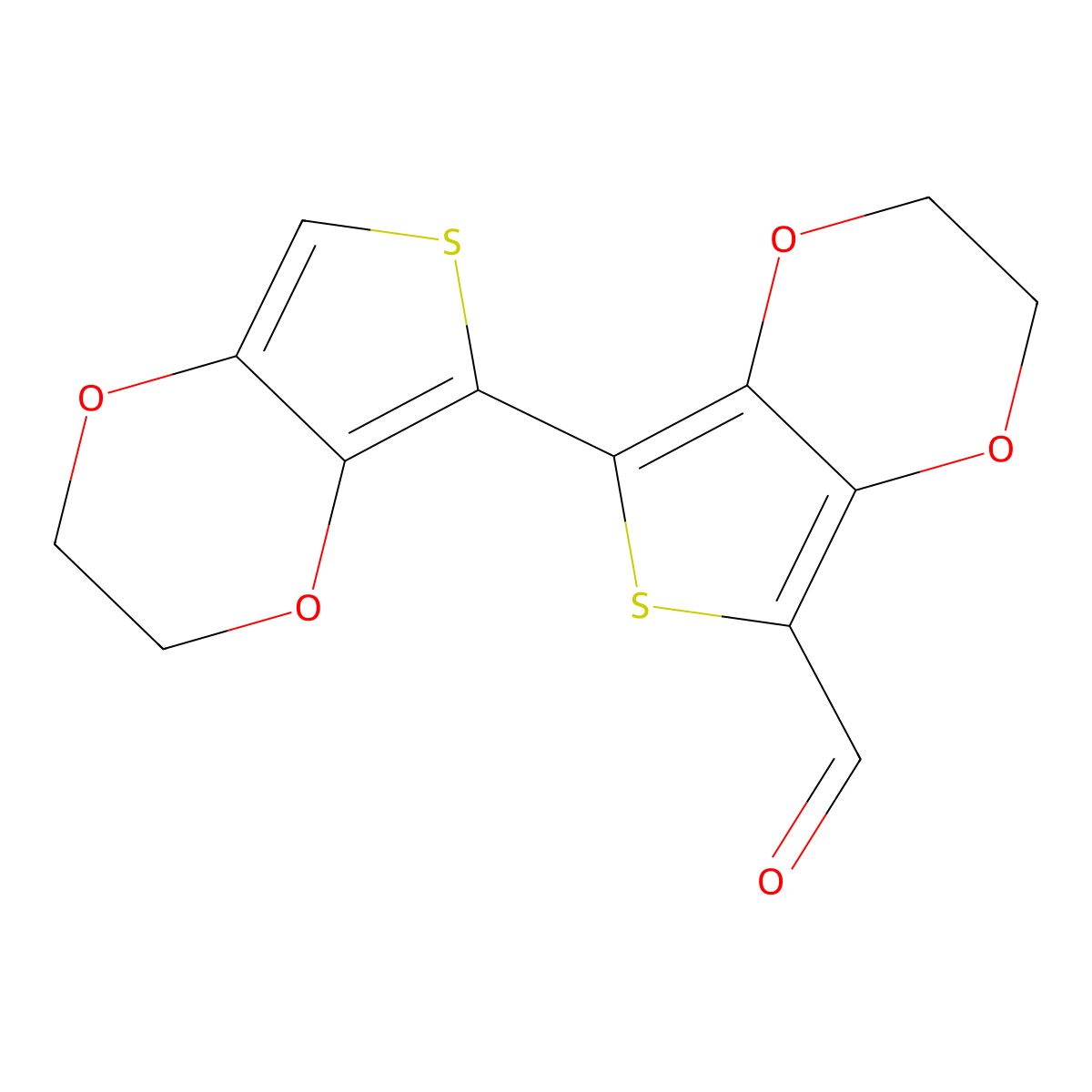 2,3-Dihydro-7-(2,3-dihydrothieno[3,4-B][1,4]dioxin-5-YL)thieno[3,4-B][1,4]dioxine-5-carbaldehyde molecular structure, CAS 336607-95-5