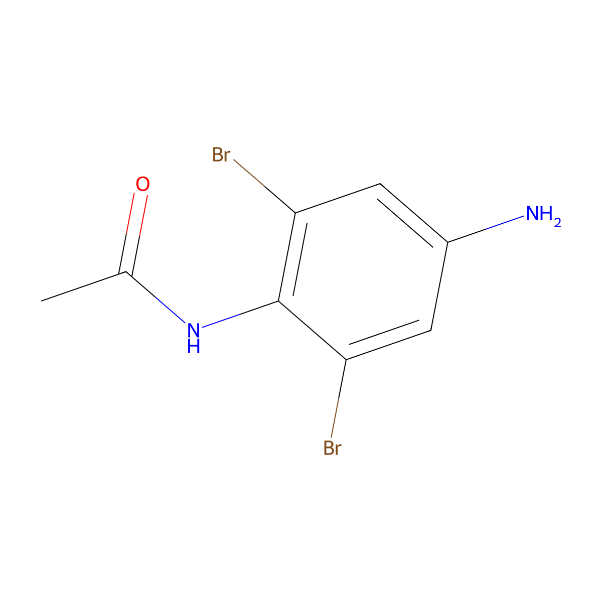 N-(4-Amino-2,6-dibromophenyl)acetamide molecular structure, CAS 336624-08-9