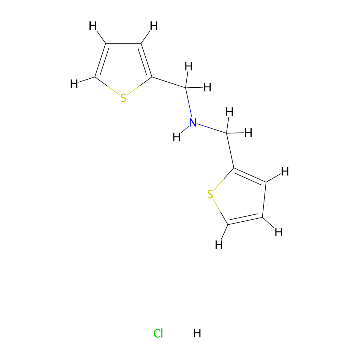 Di-2-thenylamine hydrochloride molecular structure, CAS 336624-10-3