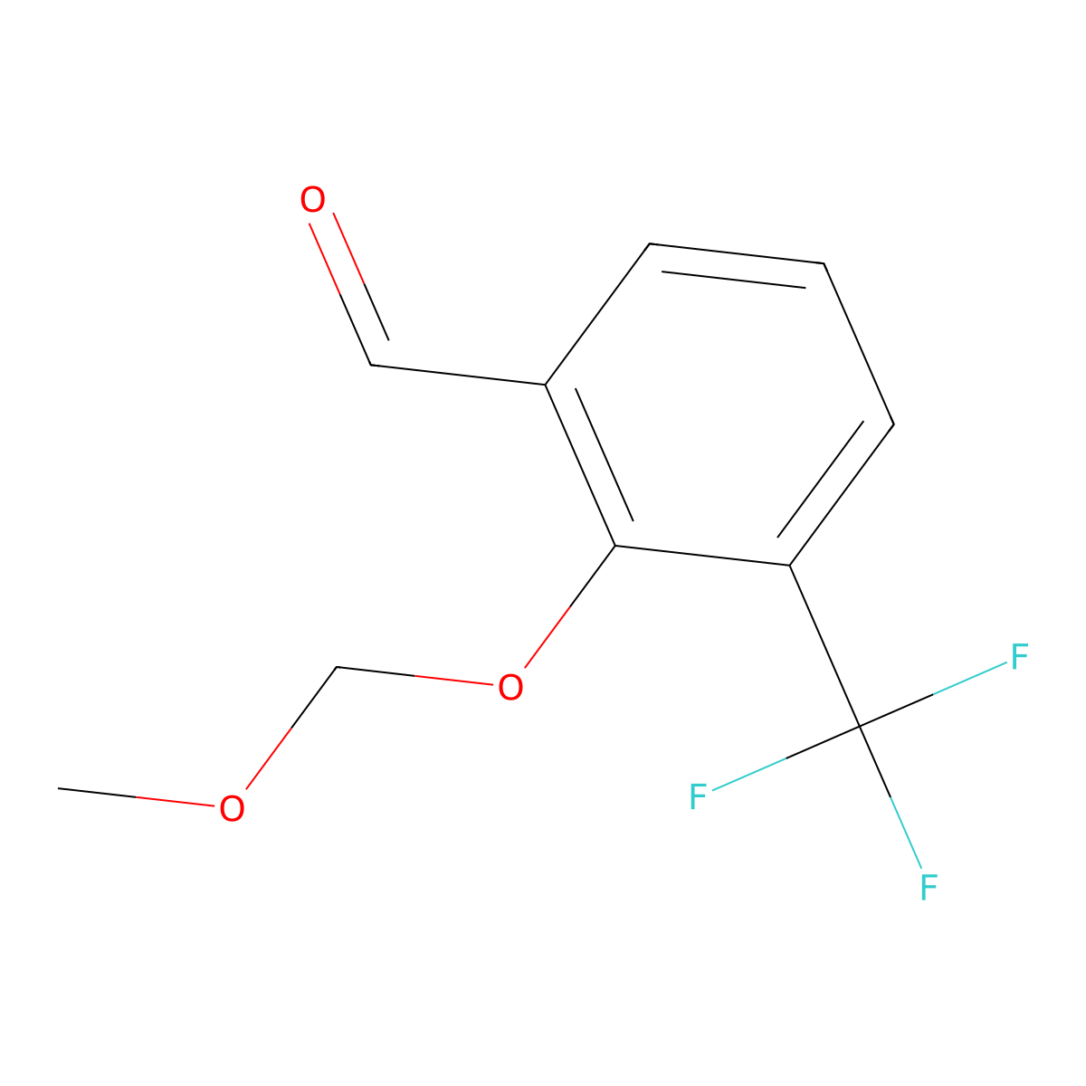2-(Methoxymethoxy)-3-(trifluoromethyl)benzaldehyde molecular structure, CAS 336628-66-1