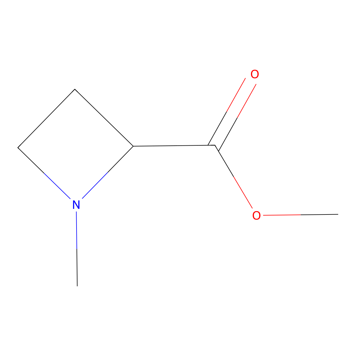 Methyl 1-methylazetidine-2-carboxylate molecular structure, CAS 33667-53-7