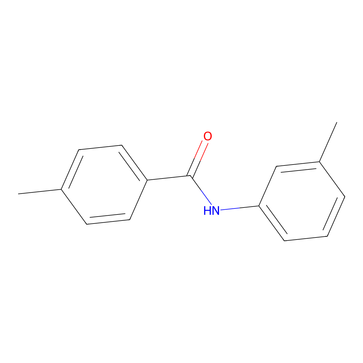 4-Methyl-N-(3-methylphenyl)benzamide molecular structure, CAS 33667-90-2